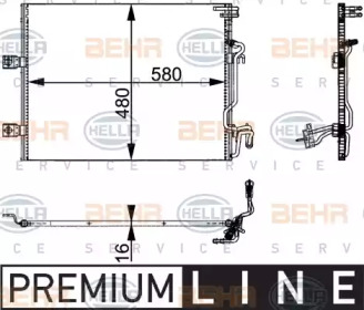 Конденсатор BEHR HELLA SERVICE 8FC 351 301-611