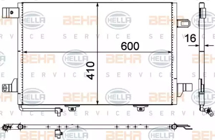 Конденсатор BEHR HELLA SERVICE 8FC 351 301-674