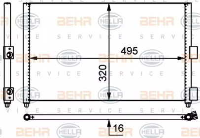 Конденсатор BEHR HELLA SERVICE 8FC 351 301-701