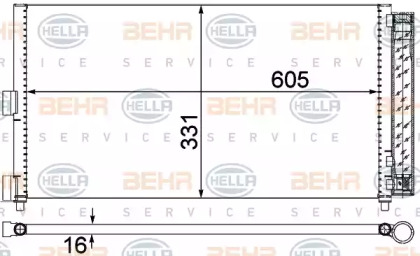 Конденсатор BEHR HELLA SERVICE 8FC 351 301-714