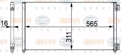 Конденсатор BEHR HELLA SERVICE 8FC 351 301-721