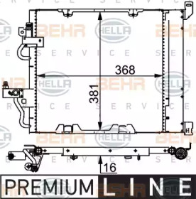 Конденсатор BEHR HELLA SERVICE 8FC 351 301-751