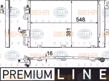 Конденсатор BEHR HELLA SERVICE 8FC 351 301-761