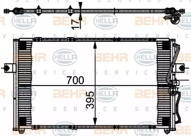 Конденсатор BEHR HELLA SERVICE 8FC 351 302-011