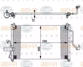 Конденсатор BEHR HELLA SERVICE 8FC 351 302-021