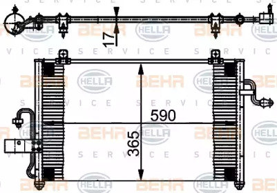 Конденсатор BEHR HELLA SERVICE 8FC 351 302-051