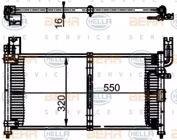 Конденсатор BEHR HELLA SERVICE 8FC 351 302-061