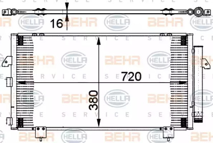 Конденсатор BEHR HELLA SERVICE 8FC 351 302-111