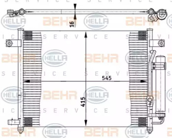 Конденсатор BEHR HELLA SERVICE 8FC 351 302-121