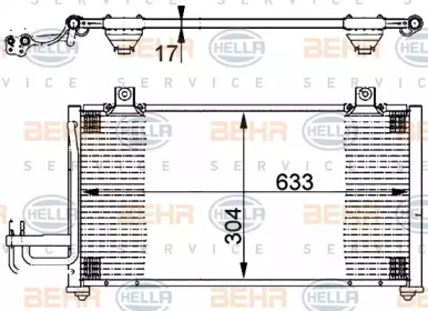 Конденсатор BEHR HELLA SERVICE 8FC 351 302-131