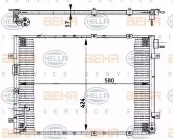 Конденсатор BEHR HELLA SERVICE 8FC 351 302-141