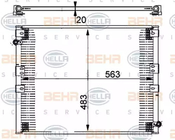 Конденсатор BEHR HELLA SERVICE 8FC 351 302-171