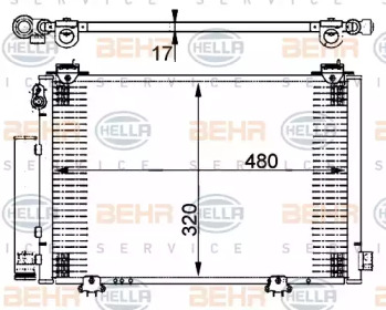 Конденсатор BEHR HELLA SERVICE 8FC 351 302-201