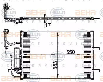 Конденсатор BEHR HELLA SERVICE 8FC 351 302-211