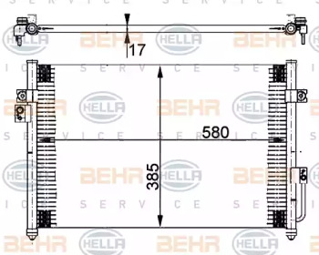 Конденсатор BEHR HELLA SERVICE 8FC 351 302-231