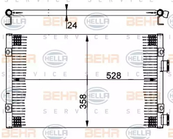 Конденсатор BEHR HELLA SERVICE 8FC 351 302-241