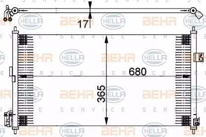 Конденсатор BEHR HELLA SERVICE 8FC 351 302-251