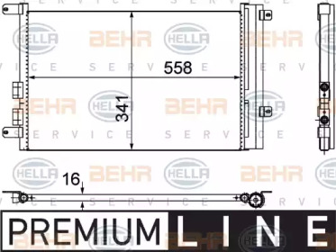 Конденсатор BEHR HELLA SERVICE 8FC 351 302-391