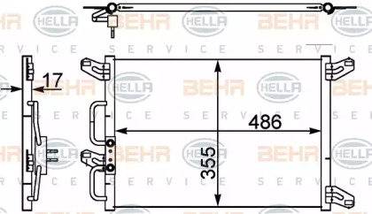 Конденсатор BEHR HELLA SERVICE 8FC 351 302-411