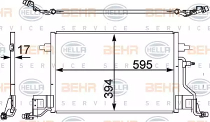 Конденсатор BEHR HELLA SERVICE 8FC 351 302-431