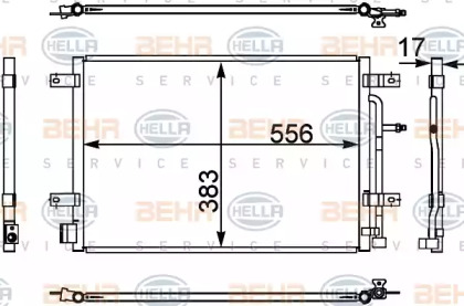 Конденсатор BEHR HELLA SERVICE 8FC 351 302-441