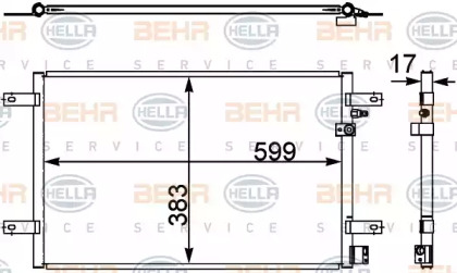 Конденсатор BEHR HELLA SERVICE 8FC 351 302-451