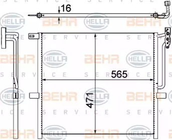 Конденсатор BEHR HELLA SERVICE 8FC 351 302-581