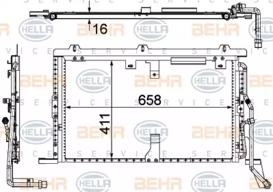 Конденсатор BEHR HELLA SERVICE 8FC 351 302-594