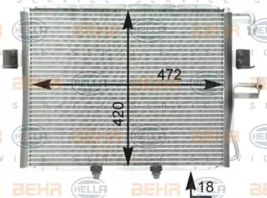 Конденсатор BEHR HELLA SERVICE 8FC 351 303-011