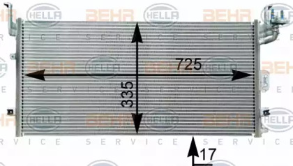 Конденсатор BEHR HELLA SERVICE 8FC 351 303-071