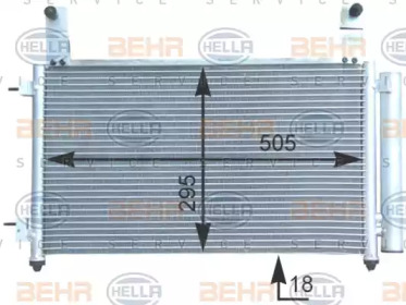 Конденсатор BEHR HELLA SERVICE 8FC 351 303-141