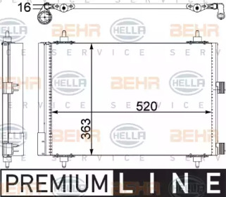 Конденсатор BEHR HELLA SERVICE 8FC 351 303-371