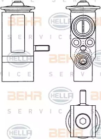 Расширительный клапан, кондиционер BEHR HELLA SERVICE 8UW 351 303-381