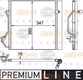 Конденсатор BEHR HELLA SERVICE 8FC 351 303-421