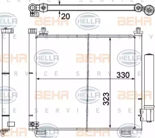 Конденсатор BEHR HELLA SERVICE 8FC 351 303-481