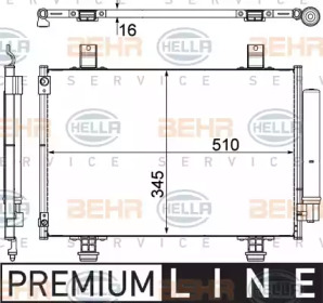 Конденсатор BEHR HELLA SERVICE 8FC 351 303-491