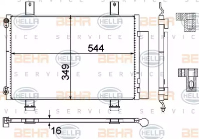 Конденсатор BEHR HELLA SERVICE 8FC 351 303-494