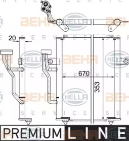 Конденсатор BEHR HELLA SERVICE 8FC 351 303-521