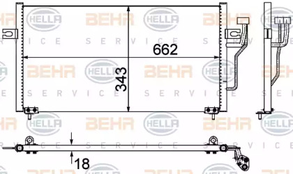 Конденсатор BEHR HELLA SERVICE 8FC 351 303-524