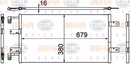 Конденсатор BEHR HELLA SERVICE 8FC 351 303-591