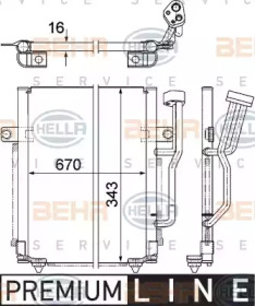 Конденсатор BEHR HELLA SERVICE 8FC 351 303-621