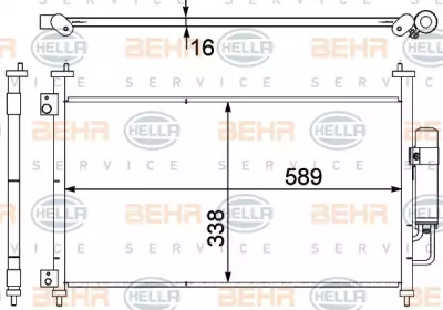 Конденсатор BEHR HELLA SERVICE 8FC 351 303-641