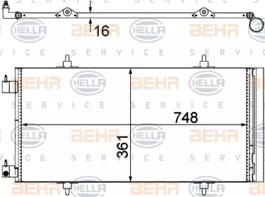 Конденсатор BEHR HELLA SERVICE 8FC 351 303-651