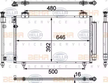 Конденсатор BEHR HELLA SERVICE 8FC 351 303-671