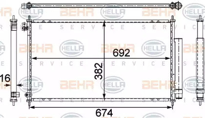 Конденсатор BEHR HELLA SERVICE 8FC 351 303-681