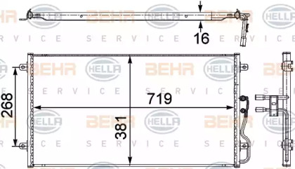 Конденсатор BEHR HELLA SERVICE 8FC 351 303-701