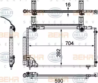 Конденсатор BEHR HELLA SERVICE 8FC 351 303-761