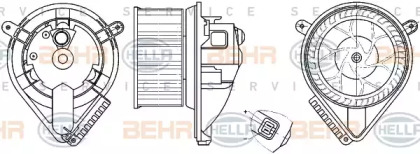 вентилятор BEHR HELLA SERVICE 8EW 351 304-041