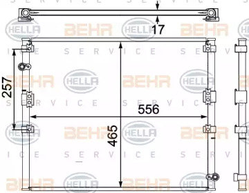 Конденсатор BEHR HELLA SERVICE 8FC 351 304-071