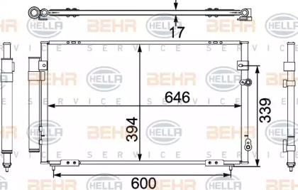 Конденсатор BEHR HELLA SERVICE 8FC 351 304-101